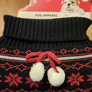NWT DOG HOLIDAY SWEATER SZ LG
